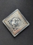 Srebrna klipa Piłsudski 5 zł 1934 - oficjalna kopia 1988 