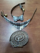 Obroże i smycz z miękkiej skóry 