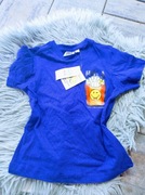 Bluzka t shirt Smiley 110 116 granatowy