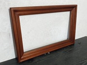 Rama drewniana frezowana jasny brąz 60x40 cm