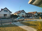 Brama skrzydłowa 4m i furtka 1m panelowa Wiśniowski Modest 123cm Grafit