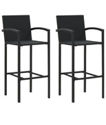 Hokery rattanowe ratan rattan 2 sztuki 