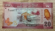 Sri Lanka 20 Rupees P-123a.1.1  2010  UNC 