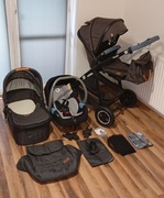 Wózek dziecięcy LIONELO Amber 3w1 Grey Graphite Czarno-szary