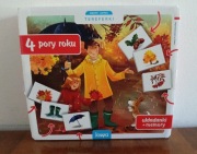 Tereferki Mądre gierki 4 pory roku, układanki + memory 4-6 lat