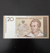 20 zł JULIUSZ SŁOWACKI UNC Niski Numer + folder