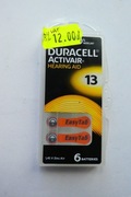 Bateria słuchowa Duracell 13  (6szt) 1,45V