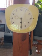 Zegar ścienny porcelanowy mechaniczny (sprawny)