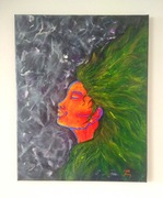 Obraz akrylowy abstrakcja płótno "Syrena" 