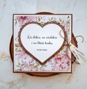 Personalizowana kartka na ślub, ręcznie robiona