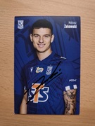 Autograf oficjalna karta Lech Poznań 22/23 Mateusz Żukowski