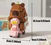 KLOCKI Kapibara na Skuterze FIGURKA Prezent Hit