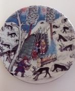 Talerzyk dekoracyjny firmy: Arabia Finland. Pod dachem domu.