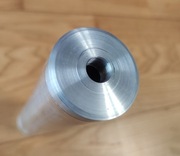 Duży, skuteczny aluminiowy tłumik 1/2 UNF