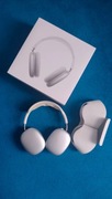 Oryginalne Apple Airpods Max w bardzo dobrym stan srebrne Zestaw faktura