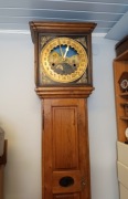 Stary zegar stojący, 24 godzinny, ciekawe wykonanie