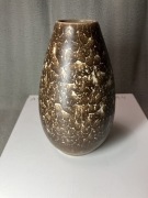 wazon brązowy ceramika/?glina? stary prl ddr 