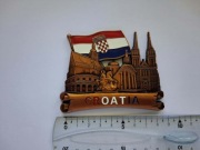 Magnes na lodówkę - 147i. CHORWACJA Metalowy