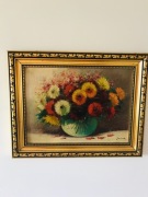 Olej, martwa natura, stary 