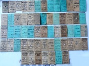 Stare bilety PKP kartoniki PRL