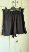 Spodenki szorty damskie luźne czarne H&M 38/M