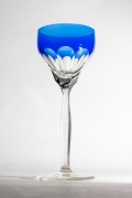 Remer Kryształowy Kieliszek do wina niebieski Val Saint Lambert
