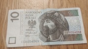 Banknot 10 zł 2016 CC