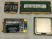 Zestaw części RAM DDR3 2GB Samsung procesor Intel karta WiFi modem 3G HP