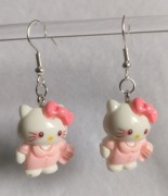 Kolczyki Hello Kitty blady róż #9