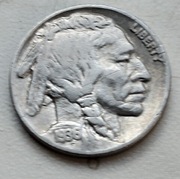 USA 5 Cent 1936 r Indianin 