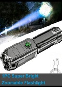 Ultra jasna, regulowana latarka, poręczna,lekka 