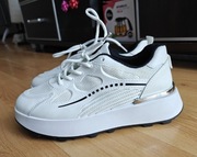 Jasne biało kremowe buty sportowe 39 