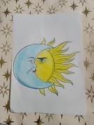 SŁOŃCE KSIĘŻYC RYSUNEK