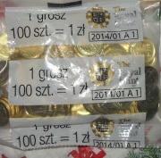 Worek menniczy 1 gr. 2013 r. Royal Mint -100 szt.