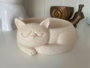 Miseczka w kształcie wkurzonego kota – dekoracyjna, 3D