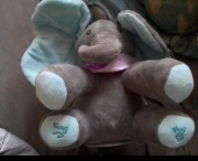 Słonik interaktywny Akuku niebieski pluszowy z dźwiękiem i ruchem