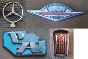 zabytkowy, oryginalny emblemat z samochodu MERCEDES. ..