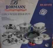 Zestaw garnków stalowych Bohmann 22el indukcja gaz 