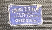 Edward Feitzinger Cieszyn księgarnia zalepka 