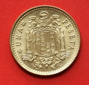 1  Peseta     1975 r  -   Hiszpania  / gwiazdka 78 /    stan !!!   