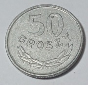 50 GROSZY 1987 - USTERKI BICIA