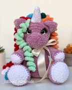 Maskotka Jednorożec. Amigurumi. Ręcznie wykonana z