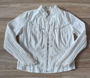 Elegancka biała bluzka, koszula, strój galowy, r. 134