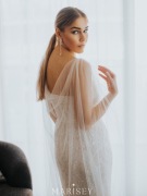 Peleryna ślubna jak bolerko etola welon ekskluzywnej marki Marisey 