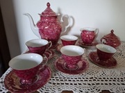 Porcelana PRL serwis kawowy Wałbrzych Wzór marmurkowy New Look 