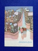 Leonia Janecka Boże Narodzenie Wesołych Świąt pocztówka