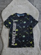 Koszulka Minecraft Rozmiar 110 - 116 na wiek 5 a 6  Lat Granatowa