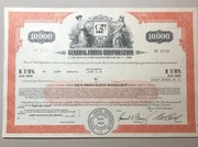 10000 Obligacji USA  General Foods  Corporation , 1975r,Nr RX 6729