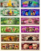 Sesame street i Muppet Show banknoty kolekcjonerskie