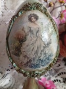 Jajko pisanka wielkanocna decoupage 